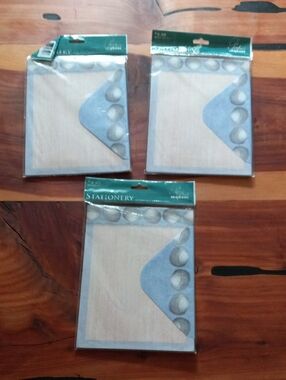 Deadstock Paper Images Coastal Seashell Letter Writing Paper & Envelopes Set